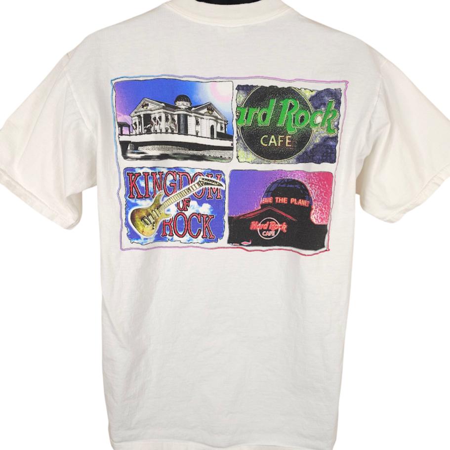 Vintage Hard Rock Cafe T Shirt Mens Size Large White 90s Orlando