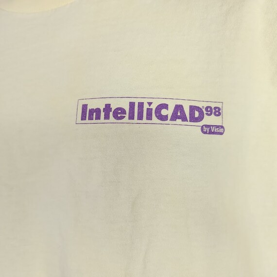 IntelliCAD 98 T Shirt Vintage 90s Software Tech C… - image 3