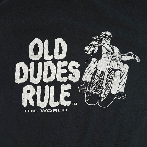 Vintage Old Dudes Rule The World T Shirt Mens Siz… - image 4