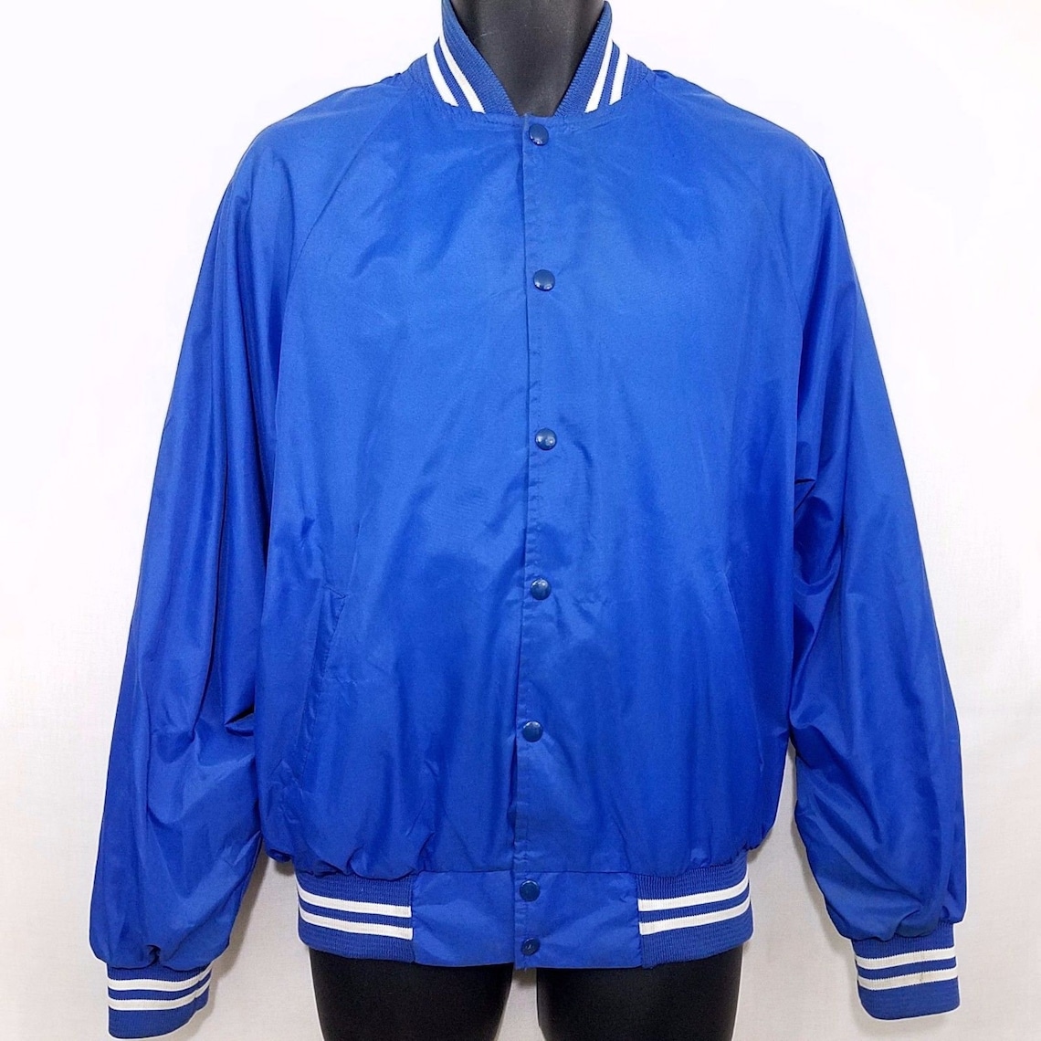 Baseball Satin Bomber Jacket Vintage 80s 1988 TWCA Made in USA - Etsy