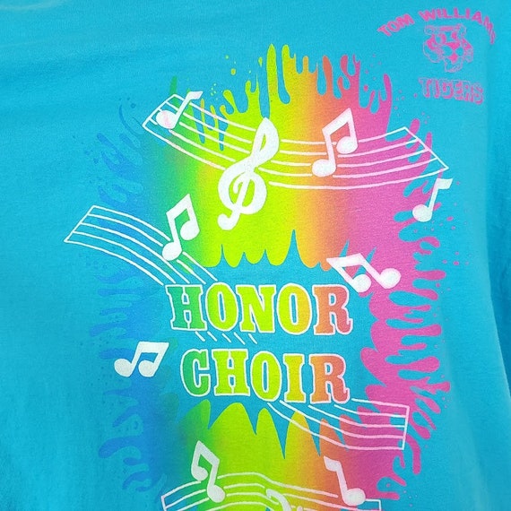 Honor Choir T Shirt Vintage 90s Tom Williams Tige… - image 2