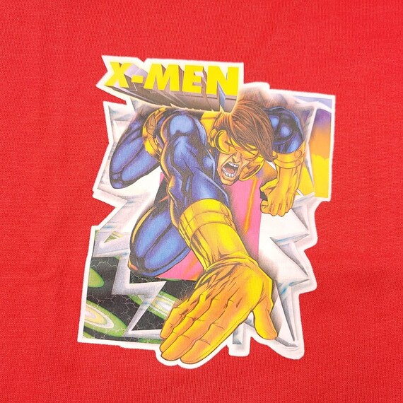 X-men Marvel Comics T Shirt Vintage 90s Cyclops Iron on Youth Size