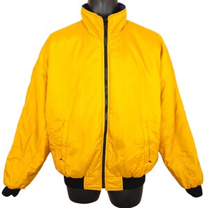 Vintage Members Only Bomber Jacket Mens Size Large 90s Reversible