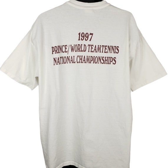 Prince World Team Tennis T Shirt Vintage 90s 1997… - image 3