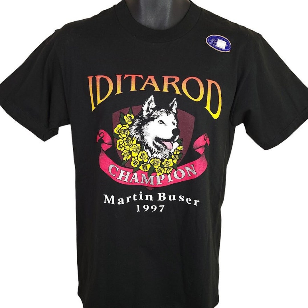 Alaska Iditarod T Shirt Vintage 90s 1997 Champion Dog Sled Made in