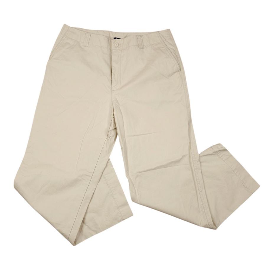 Vintage Gap Chino Pants Womens Size 12 Khaki Beige Y2K Flat Front