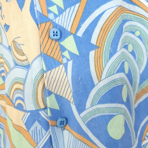 Buy Sears Kings Road Disco Shirt Vintage 70s Abstract Art AOP Made  