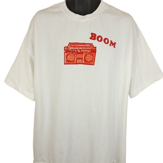 Boom T-Shirt - Red Box White Letters Boom T-Shirt - Red Box White Letters
