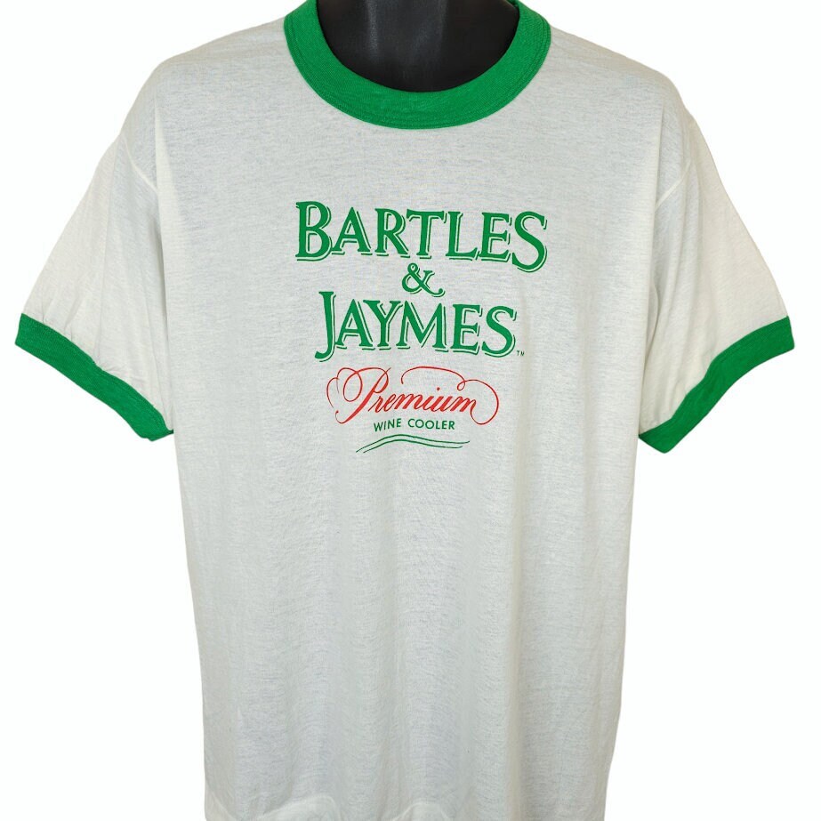 Bartles & Jaymes T Shirt Vintage 80s Premium Wine Cooler Made in 