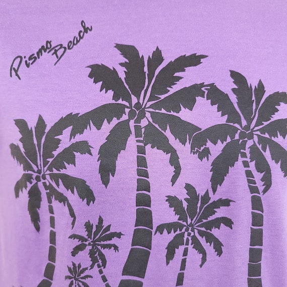 Pismo Beach T Shirt Vintage 80s California Palm T… - image 2