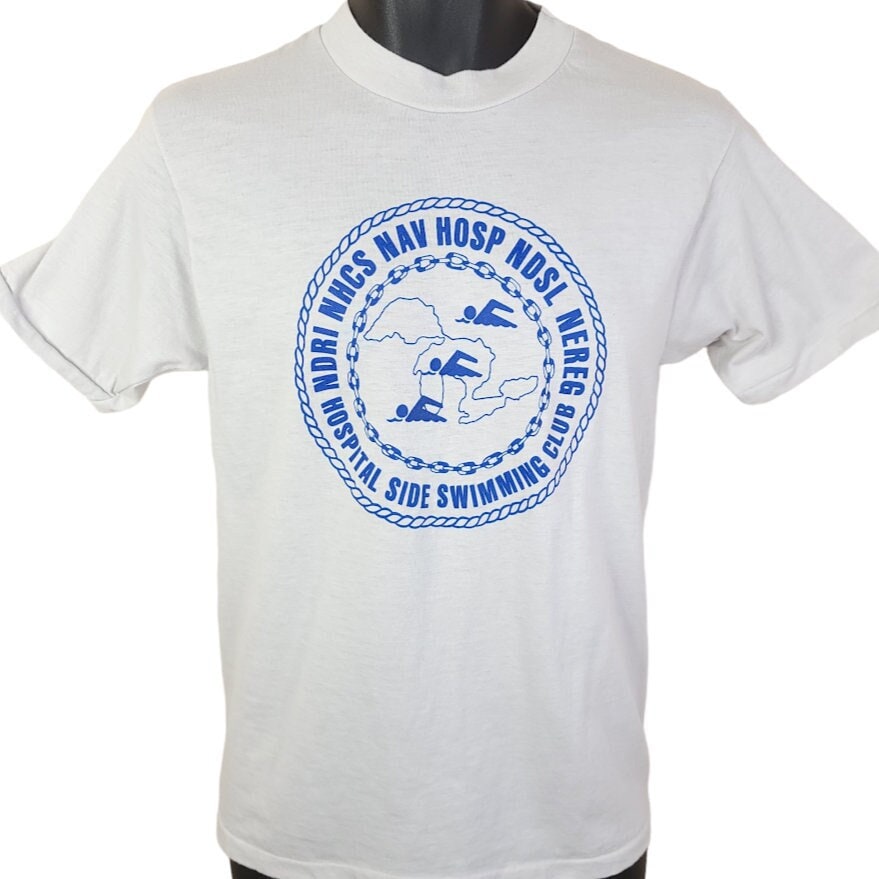 Hospital Side Swimming Club T Shirt Vintage 80s Great Lakes