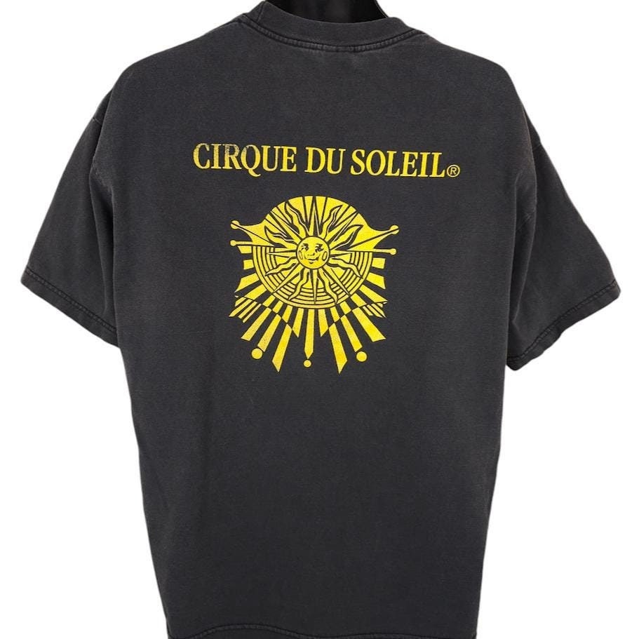 Vintage Cirque Du Soleil T Shirt Mens Size XL Black Circus 
