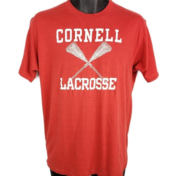 Cornell University Big Red Lacrosse T Shirt Vintag