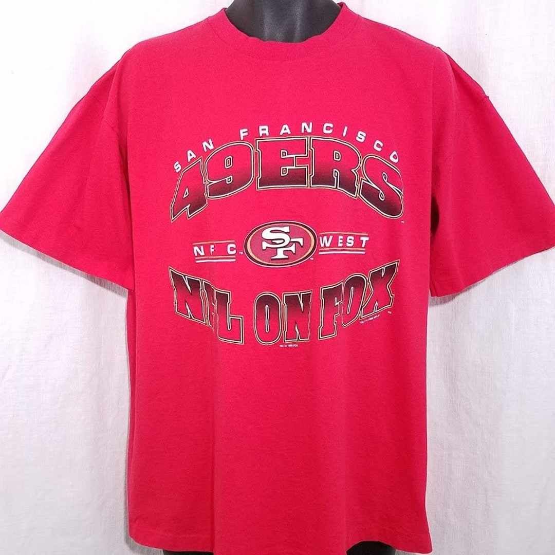 上品スタイル NFL 90s Vintage Shirt T 49ers Francisco San on in Made FOX シャツ
