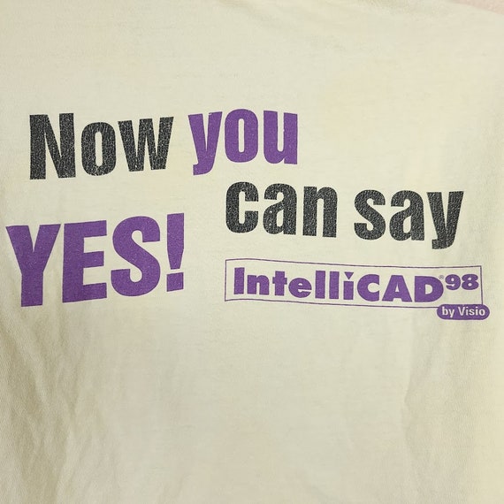 IntelliCAD 98 T Shirt Vintage 90s Software Tech C… - image 5