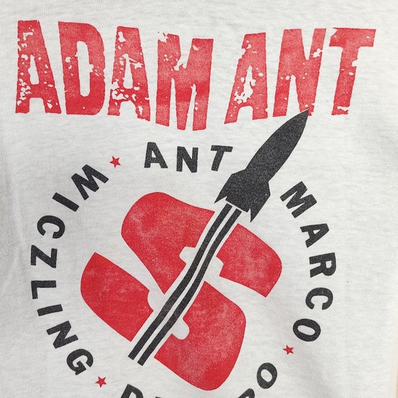 Adam Ant T Shirt Vintage 80s World Tour 1985 Marc… - image 6