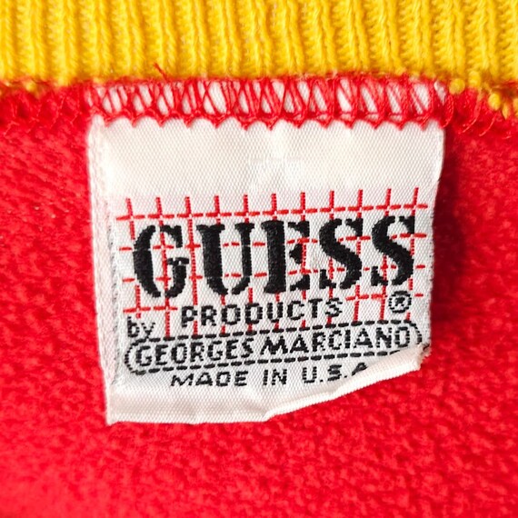 Vintage GUESS Sweatshirt Mens Size Small 80s Geor… - image 7