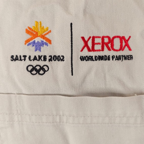Vintage 2002 Olympics Shirt Mens Size Medium Beig… - image 2