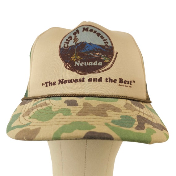 Mesquite Nevada Camo Trucker Hat Mens One Size Vi… - image 2