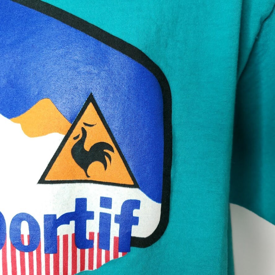 Le Coq Sportif T Shirt Vintage 80s 90s Single Stitch Streetwear