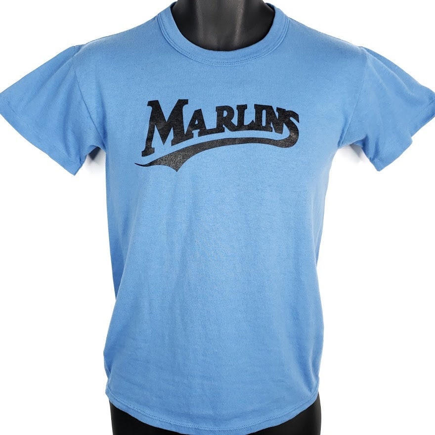 Florida Miami Marlins T Shirt Vintage 90s MLB Baseball 50/50 Made