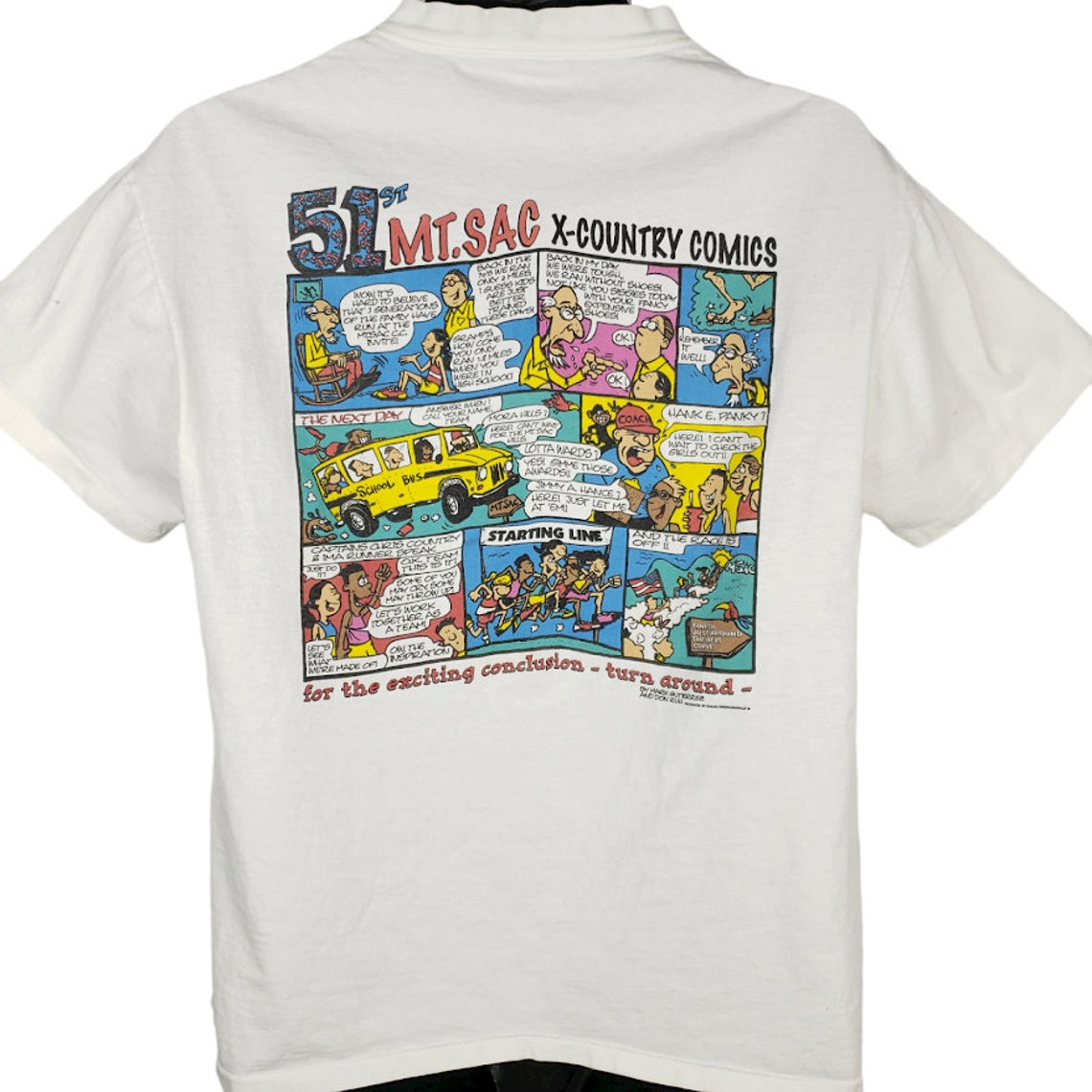 Mt SAC Cross Country Invitational T Shirt Vintage 90s Running Etsy