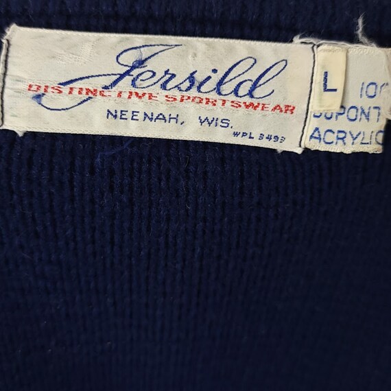 Jersild Striped Sweater Vintage 70s Dupont Acryli… - image 4
