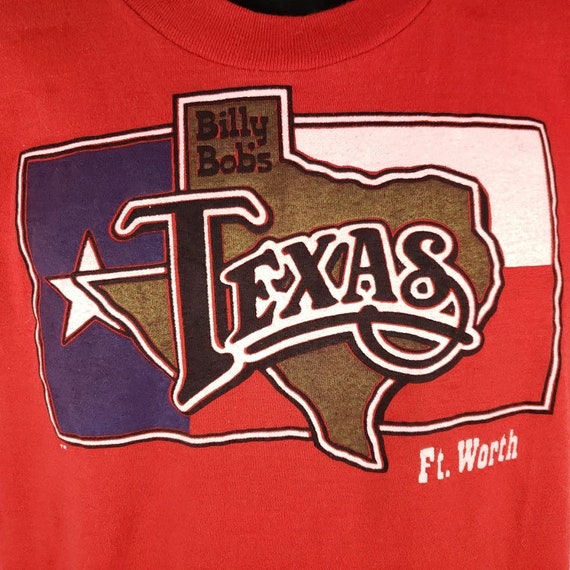 Billy Bobs Texas T Shirt Vintage 80s Fort Worth Worlds Largest
