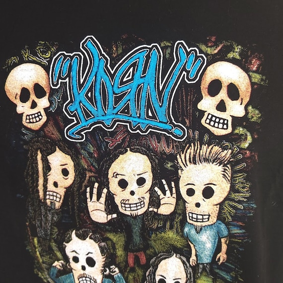 Korn T Shirt Vintage Y2K 2000s Untouchables Resurreccion Blue