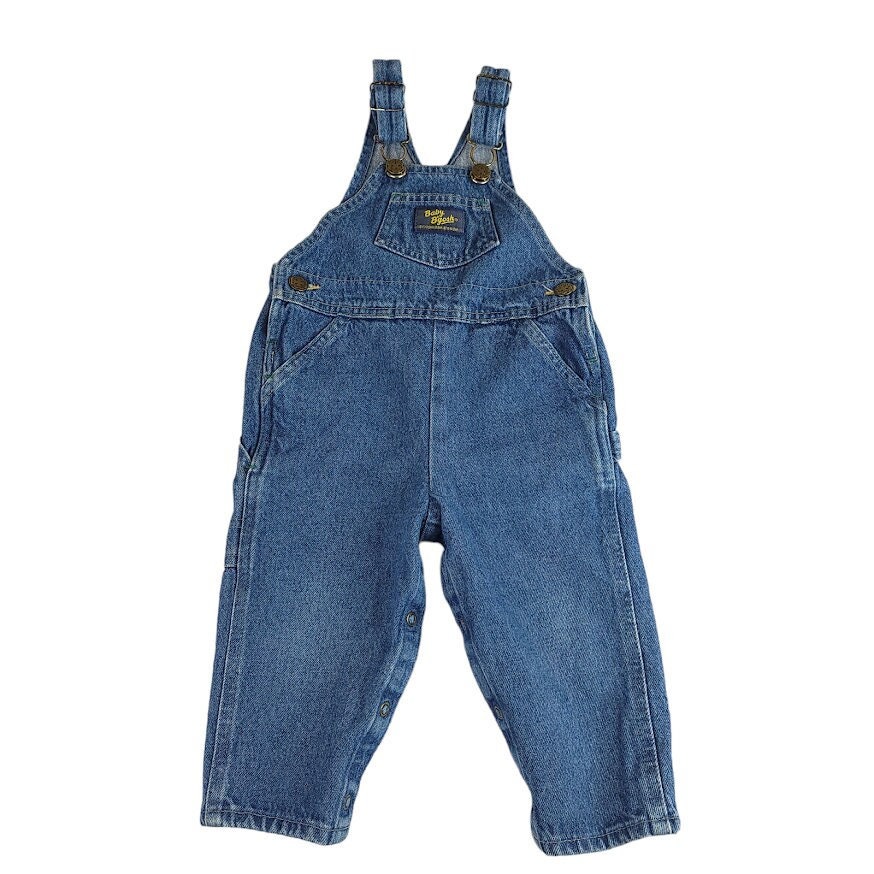 Oshkosh Baby B'gosh Denim Overalls Vintage 80s Carpenter Style