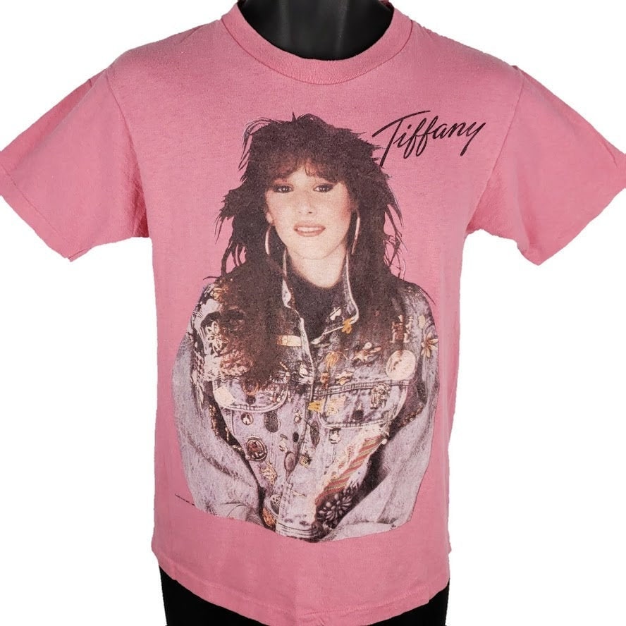 Tiffany T Shirt Vintage 80s Concert Tour I Think Were Alone Now 50