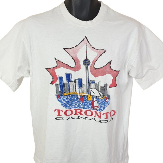 Toronto Canada T Shirt Vintage 90s Travel Maple L… - image 1