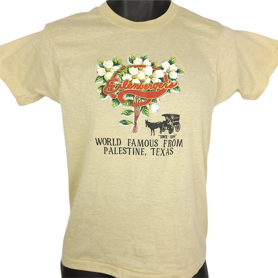 Eilenbergers Bakery T Shirt Vintage 80s Palestine… - image 1