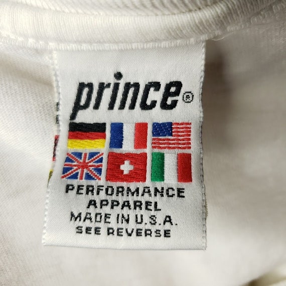 Prince World Team Tennis T Shirt Vintage 90s 1997… - image 6