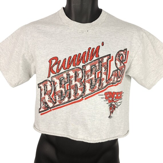 NCAA UNLV Runnin Rebels RYLNLU04 Womens Crop T-Shirt 