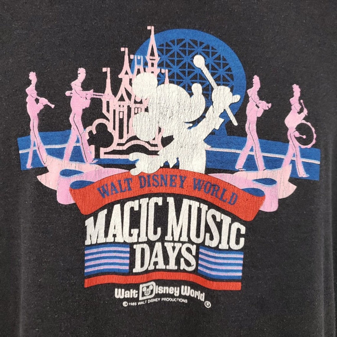 Disney World Magic Music Days T Shirt Vintage 80s Kissimmee Etsy