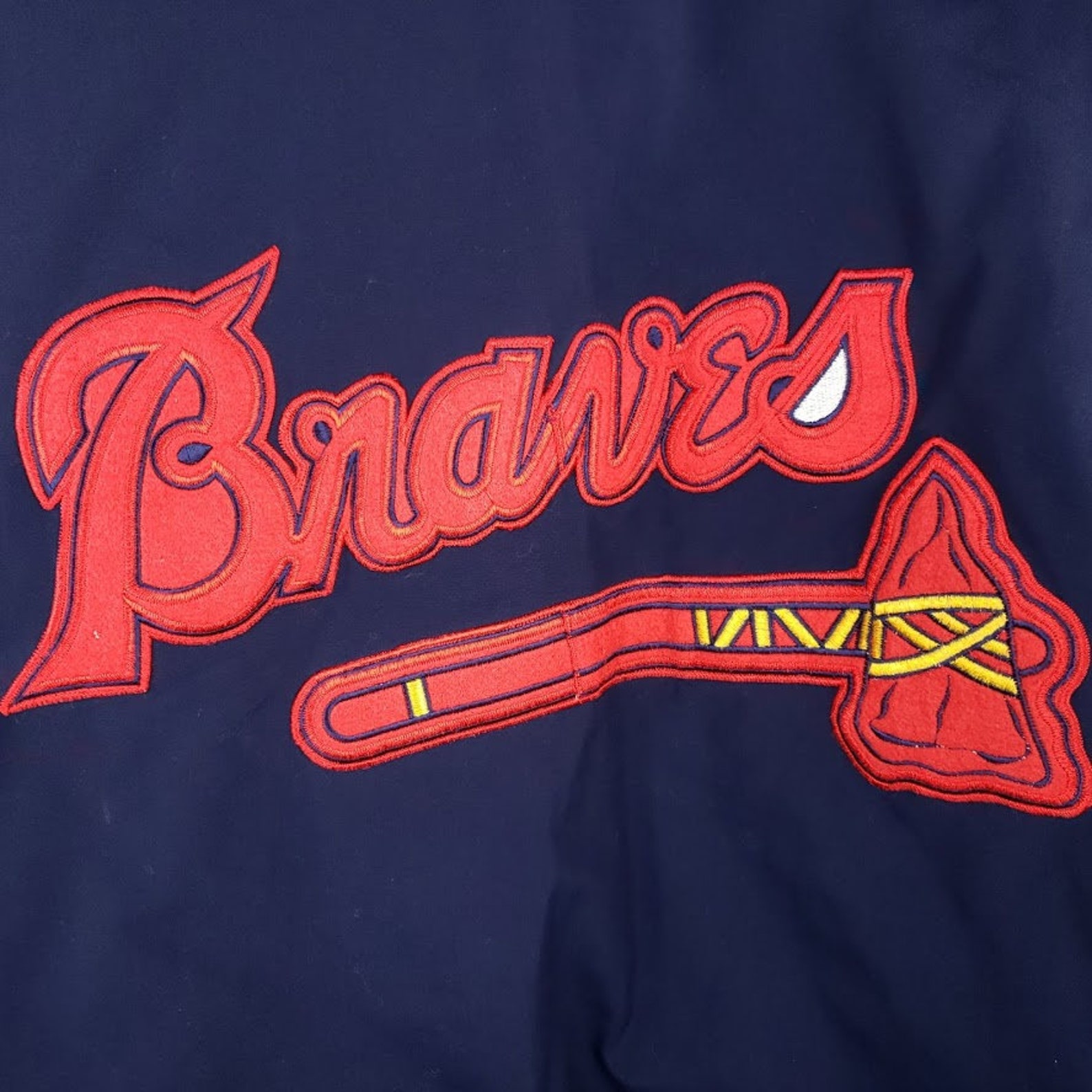 Atlanta Braves Bomber Jacket Vintage 90s 1991 1992 National | Etsy