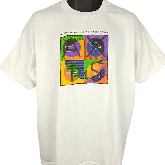 Axis Communications T Shirt Vintage 90s Network V… - image 1