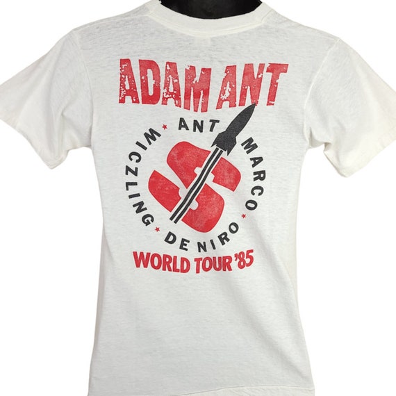 Adam Ant T Shirt Vintage 80s World Tour 1985 Marc… - image 5