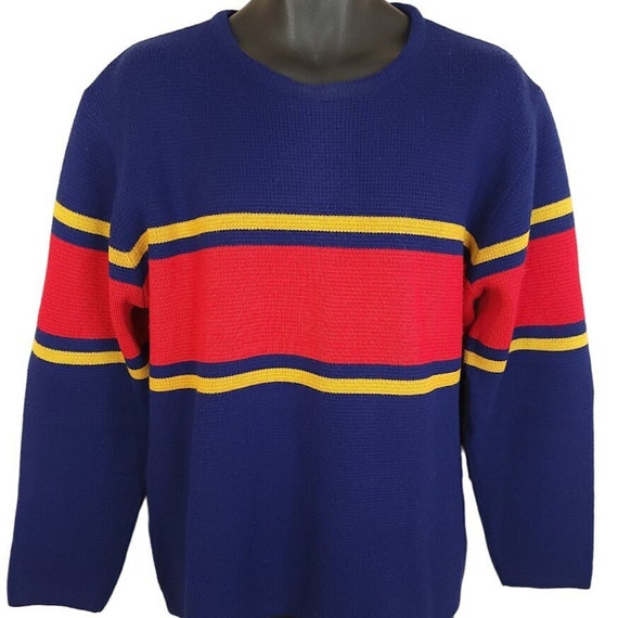 Jersild Striped Sweater Vintage 70s Dupont Acryli… - image 1