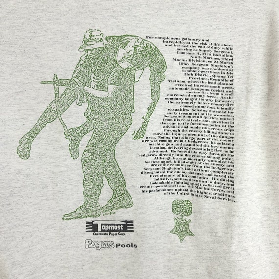 Marine Corps Memorial Run T Shirt Vintage 90s Sgt… - image 4