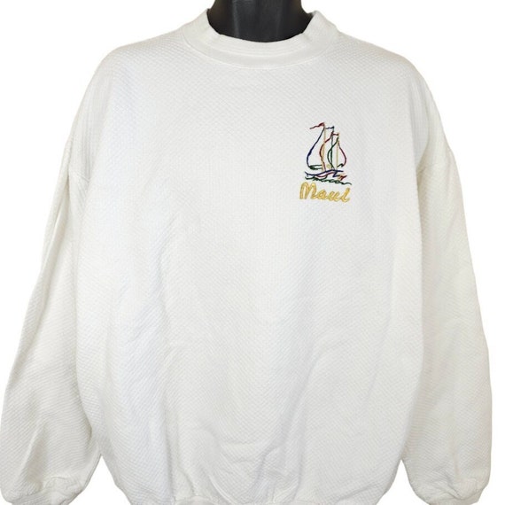 Vintage Maui Sweatshirt Mens Size XL 90s Sailing … - image 1