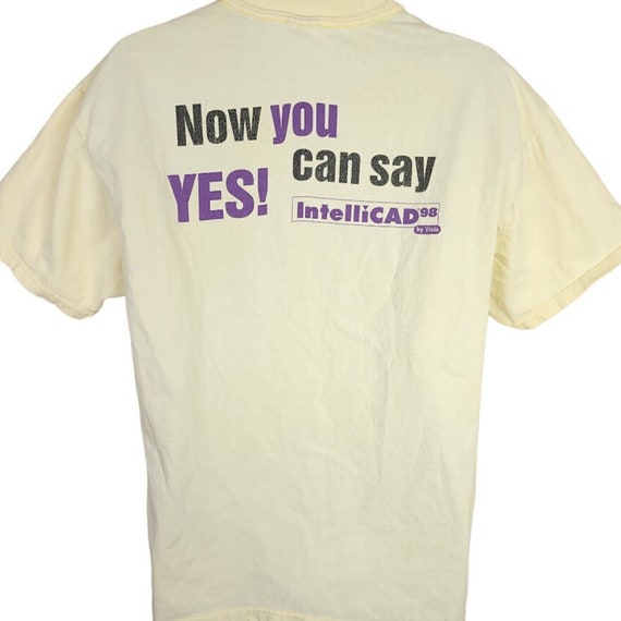 IntelliCAD 98 T Shirt Vintage 90s Software Tech C… - image 1