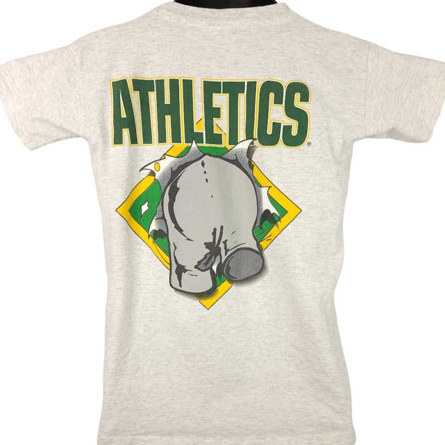 CustomCat Oakland Athletics Elephant Retro MLB T-Shirt Sport Grey / M