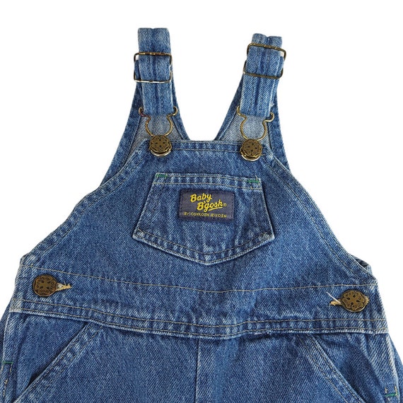 Oshkosh Baby B'gosh Denim Overalls Vintage 80s Carpenter Style