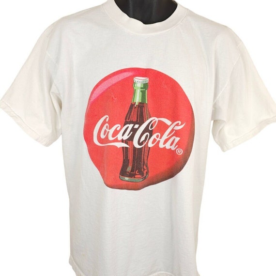 Coca Cola T Shirt Mens Size Medium Vintage 90s High School High