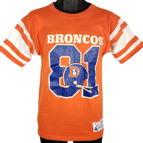 Denver Broncos T Shirt Vintage 80s Jersey Steve W… - image 1