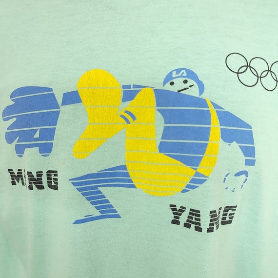 1984 Los Angeles Olympics T Shirt Vintage 80s Bas… - image 2