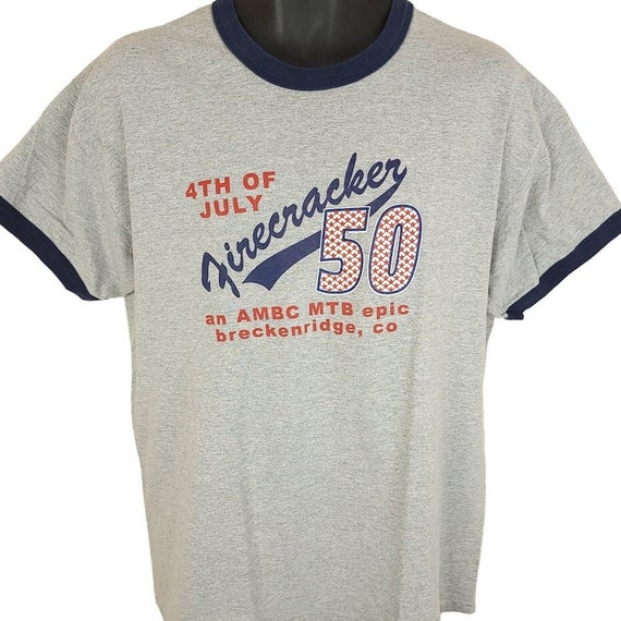 Firecracker 50 MTB Race T Shirt Vintage Y2K Breck… - image 1