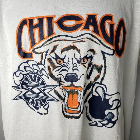 Chicago Bears T Shirt Vintage 80s 1986 Super Bowl… - image 2